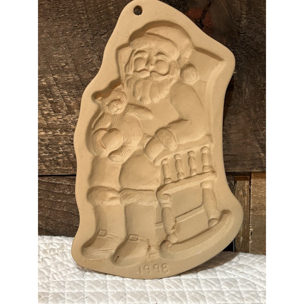 Brown Bag Cookie Santa Claus Mold 1998 Hill Design No Ribbon